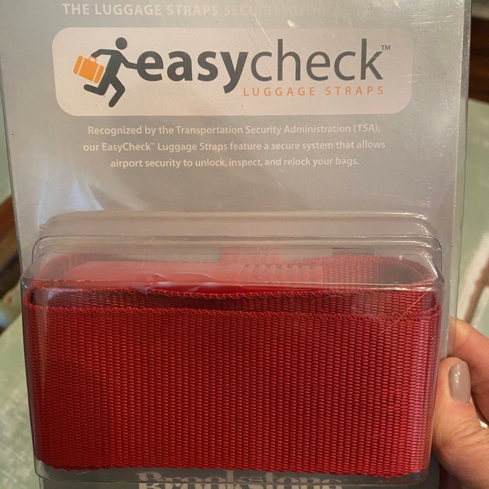 EasyCheck Red Luggage Strap